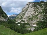 Creta Monumenz passo Monte Croce Carnico, nad njim Pal Picollo